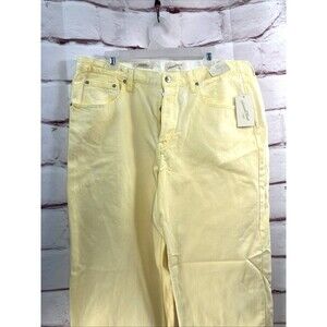 Universal Thread Yellow Mid Rise 90's Baggy Jeans Size 16R NWT Wide Leg Relaxed